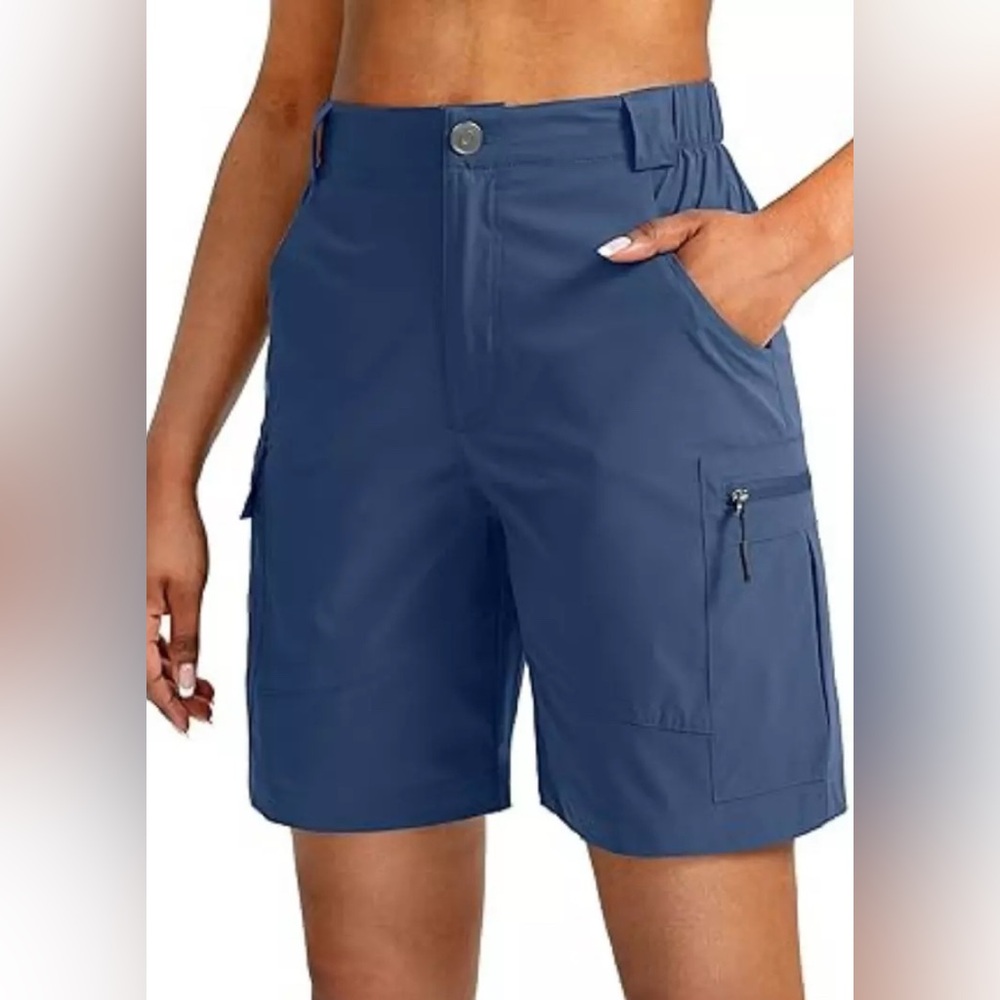 NWOT Viodia Hiking Shorts Pockets Quick Dry UPF50+ Water-Resistant Blue Sz XL
